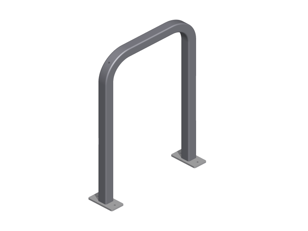 Square Tube Inverted-U Rack, Narrow